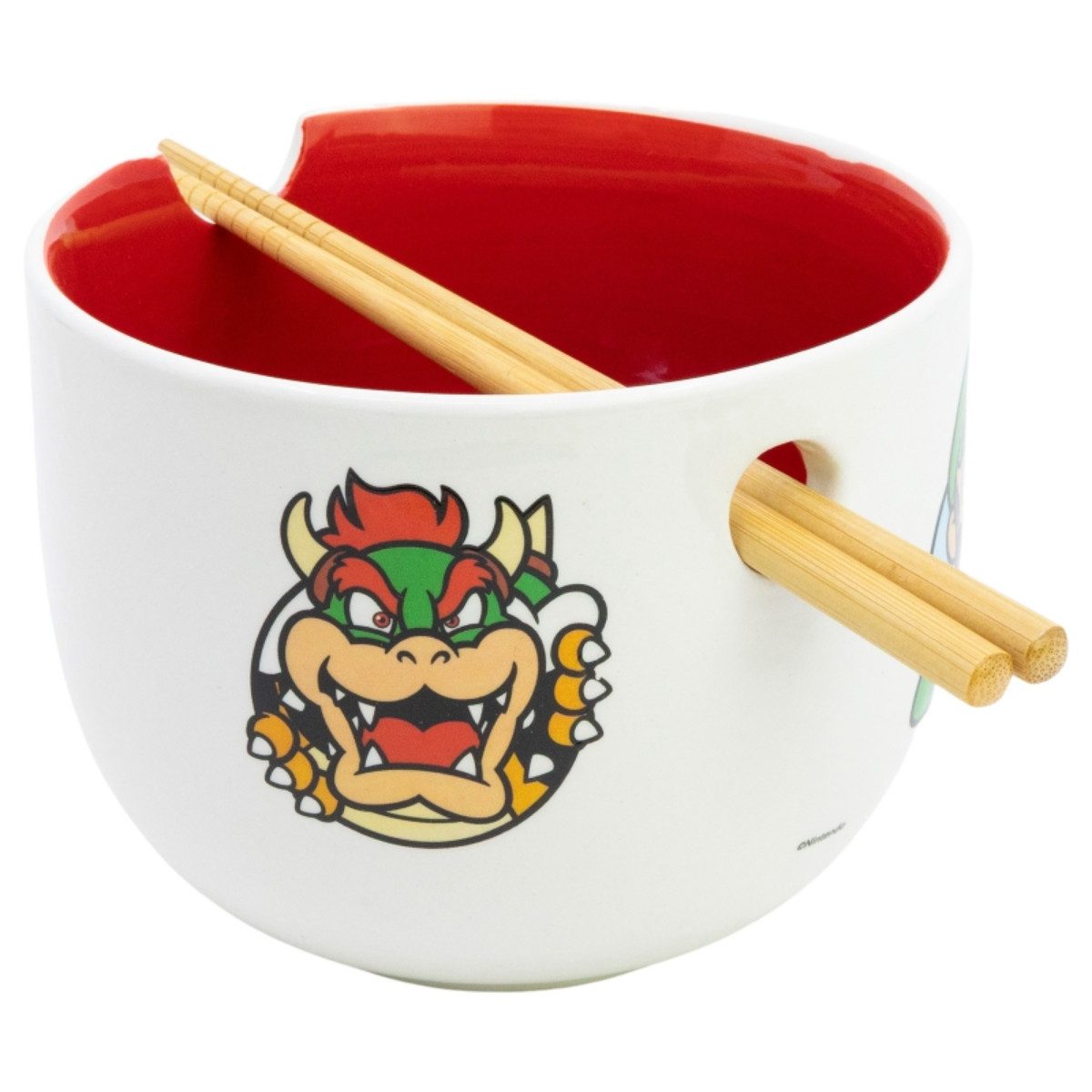 Super Mario Bowle-Set Keramik Ramen Bowl mit Stäbchen Set in Geschenkverpackung (2-tlg)