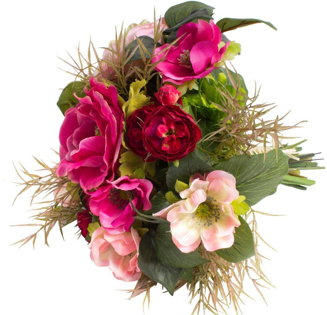 Kunstblume »Anemonen-Ranunkel-Strauß« Anemone, Botanic-Haus, Höhe 27 cm-Otto