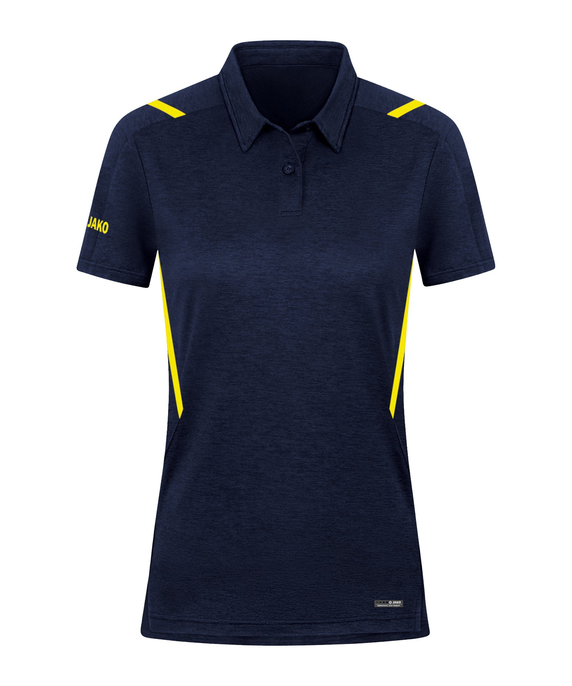 Jako Poloshirt Challenge Polo Damen default blaugelb | Poloshirts