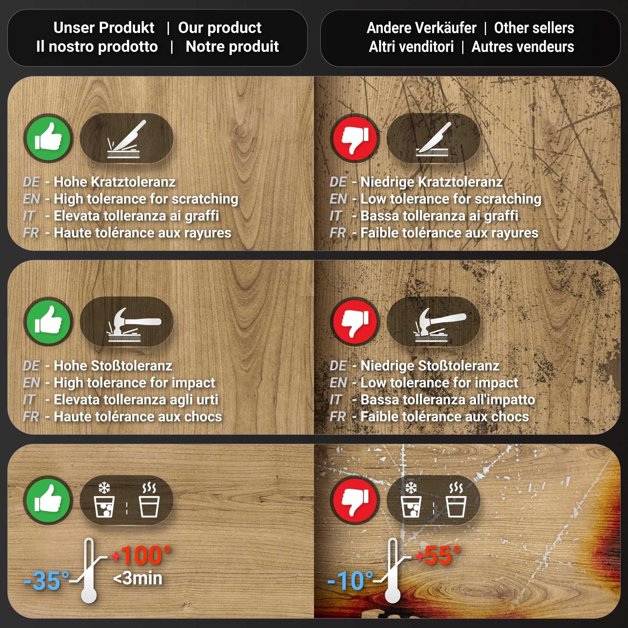 GGMMÖBEL Tischplatte BRASIL