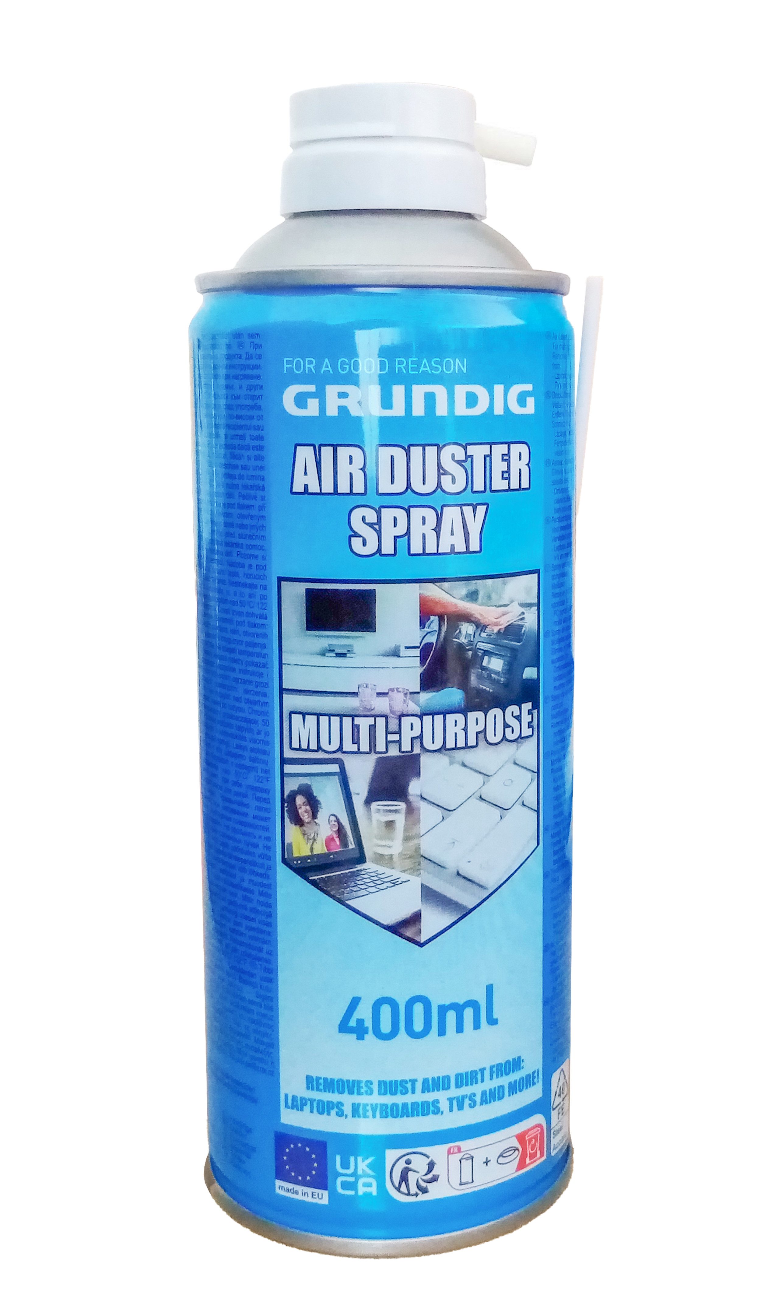 Grundig DRUCKLUFTSPRAY 400ml Druckgasreiniger Druckluft Reiniger 60 Druckluftreiniger (Reinigungsspray)