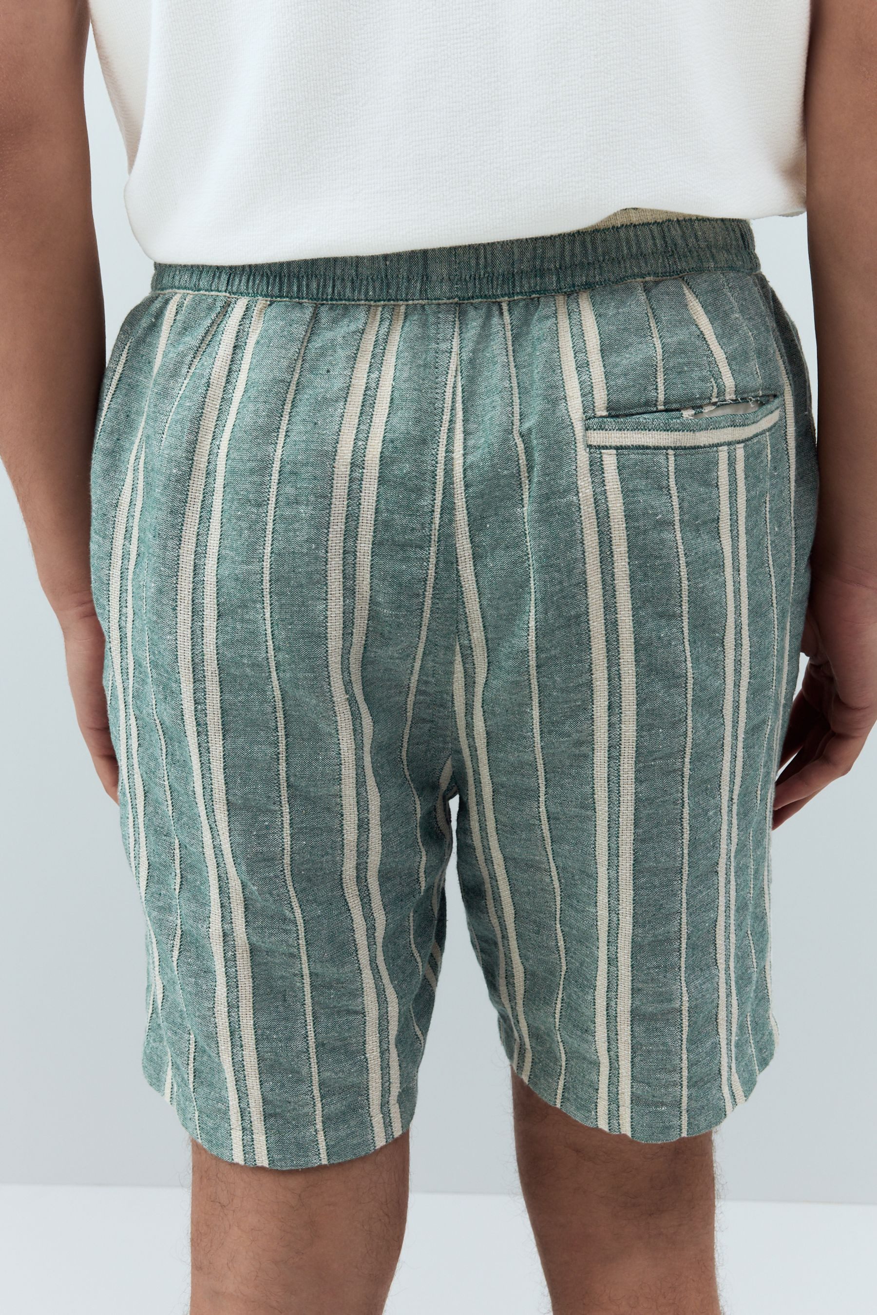 Next Shorts Gestreifte Shorts mit Kordelzug günstig online kaufen