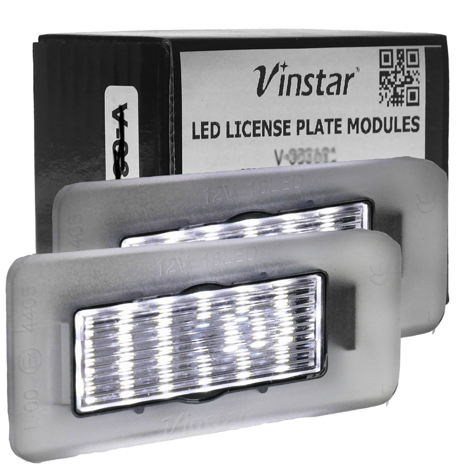 Vinstar KFZ-Ersatzleuchte LED Kennzeichenbeleuchtung E-geprüft für HYUNDAI, kompatibel mit: Hyundai Elantra Stufenheck / i30 Kombi CW