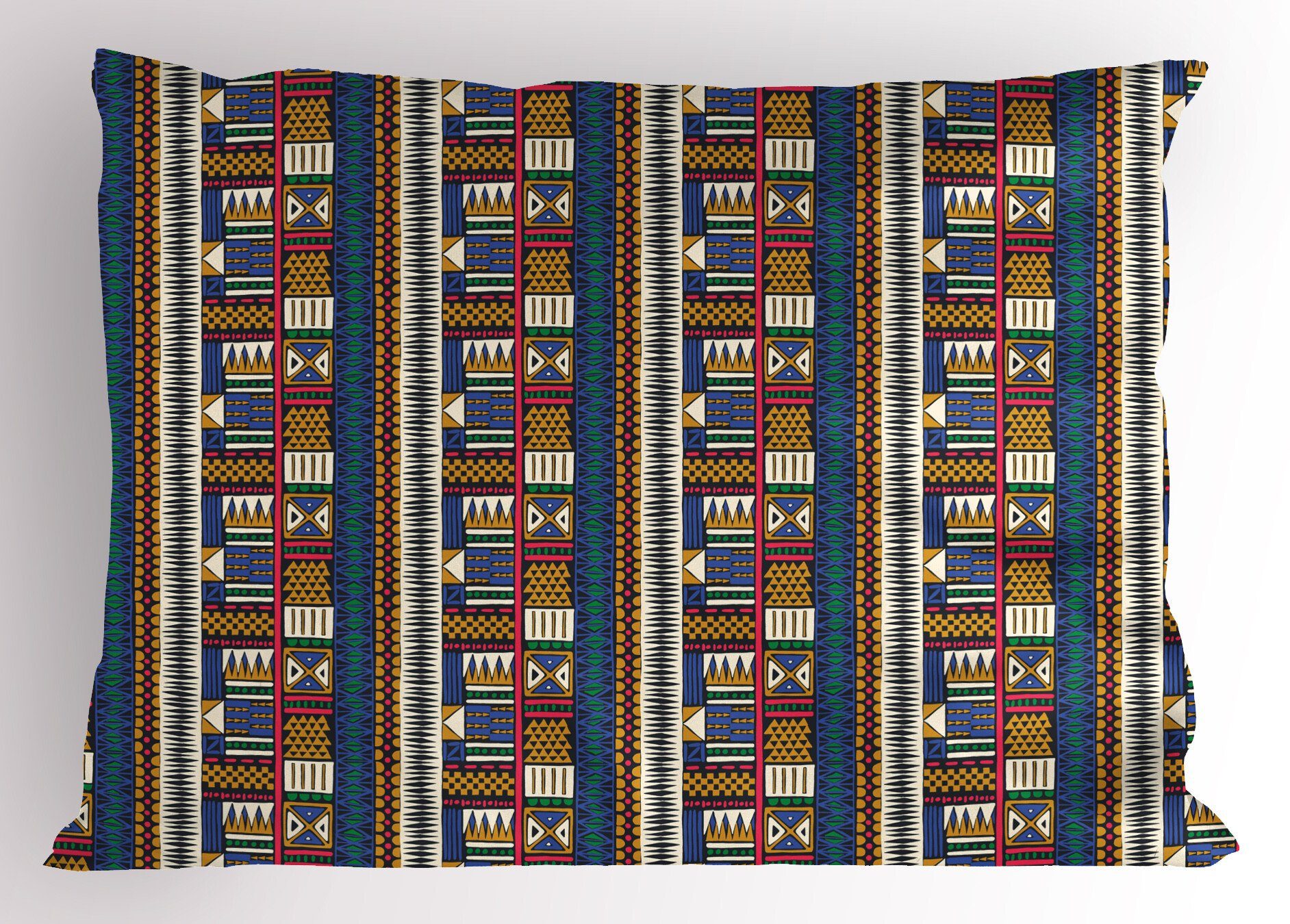 Motive Boho (1 Kissenbezüge Abakuhaus Stück), Tribal Kissenbezug, Gedruckter Standard Leuchtende Size King Dekorativer Farben