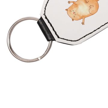 Mr. & Mrs. Panda Schlüsselanhänger Katze Umarmen - Weiß - Geschenk, Anhänger, Schlüsselanhänger, Katzenl (1-tlg), Liebevolle Motive