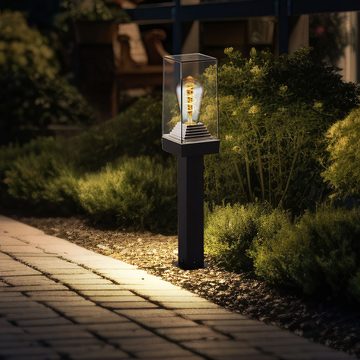 Globo Sockelleuchten, Leuchtmittel nicht inklusive, Wegeleuchten Außen schwarz Aussenleuchten Garten