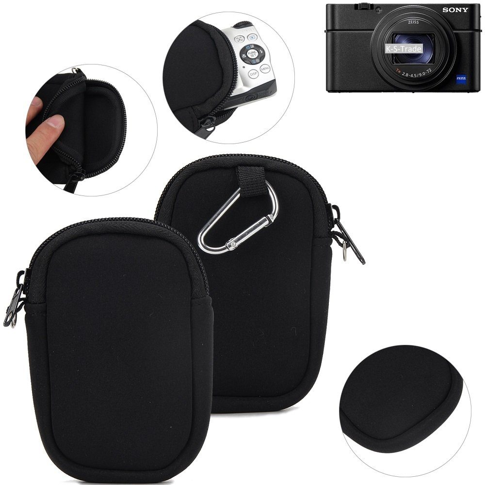K-S-Trade Kameratasche für Sony Cyber-shot DSC-RX100 VII, Kameratasche Schutz-Hülle Kompaktkamera Tasche Travelbag sleeve