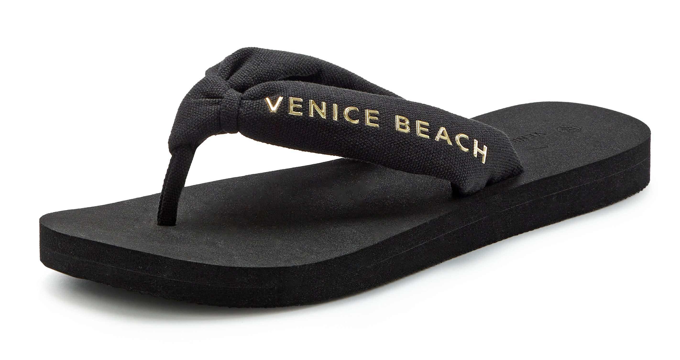 Venice Beach Badeschuhe, Badelatsche, Flip Flop, Sandale, Pantolette, Sommerschuhe Badezehentrenner NEU Zehentrenner mit wasserabweisender und leichter Sohle VEGAN