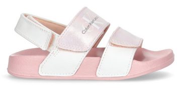 Calvin Klein Jeans VELCRO SANDAL Badesandale, Sommerschuh, Poolslides, Klettschuh, mit Schimmer