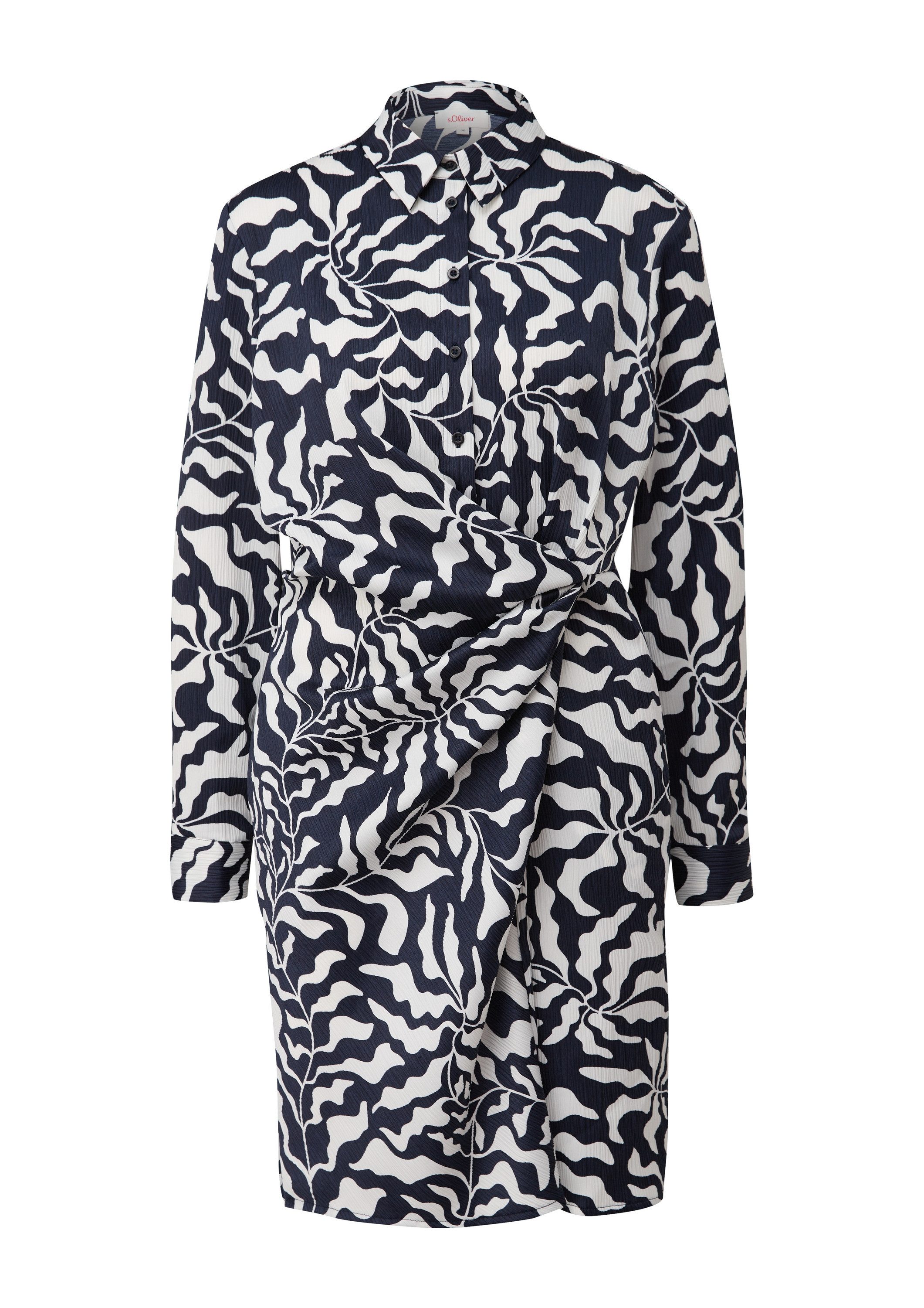 s.Oliver Minikleid Kleid Hemdkleid mit Wickel-Detail günstig online kaufen