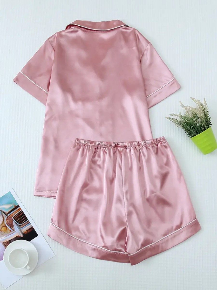 Elegant Love Shorty Damen Satin Pyjama günstig online kaufen