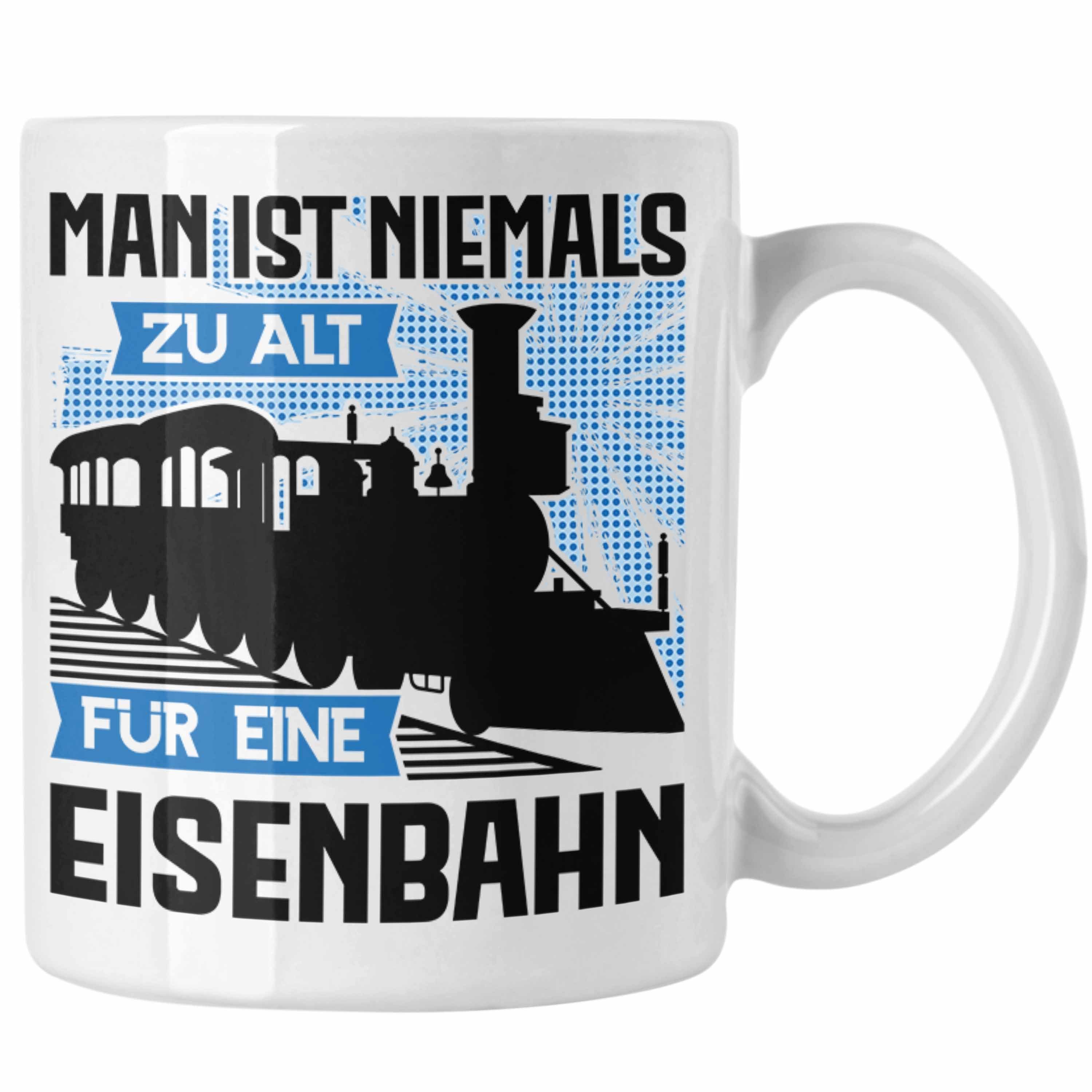 Trendation Tasse Trendation Modeleisenbahn Geschenk Tasse Spruch