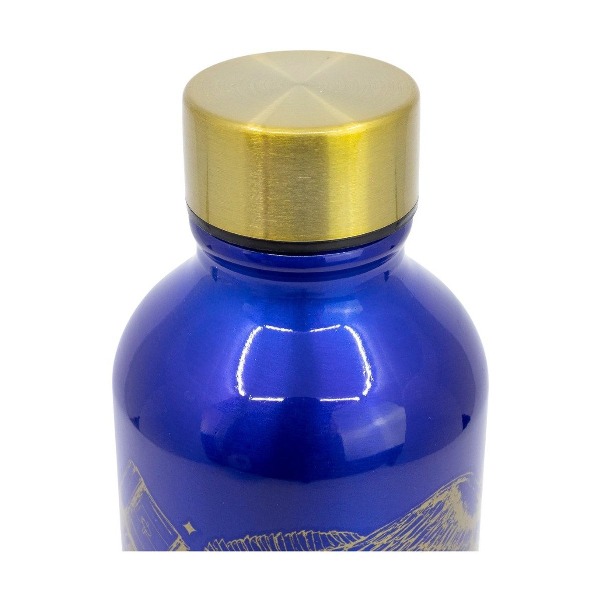 Harry Potter Trinkflasche 740 ml aus Aluminium mit Trinköffnung für Alltag und Reisen