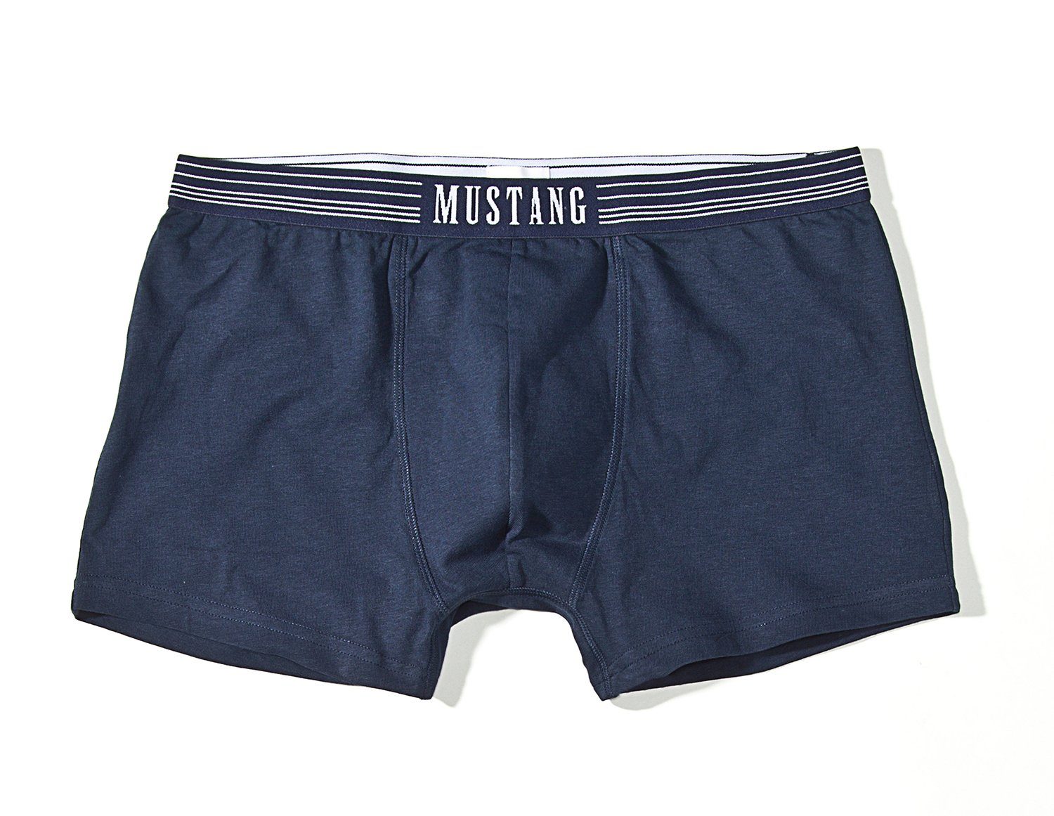 MUSTANG Boxershorts Boxershorts Retropants Unterhosen (Spar-Set, 3-St) 2x  Navy, 1x Palmprint