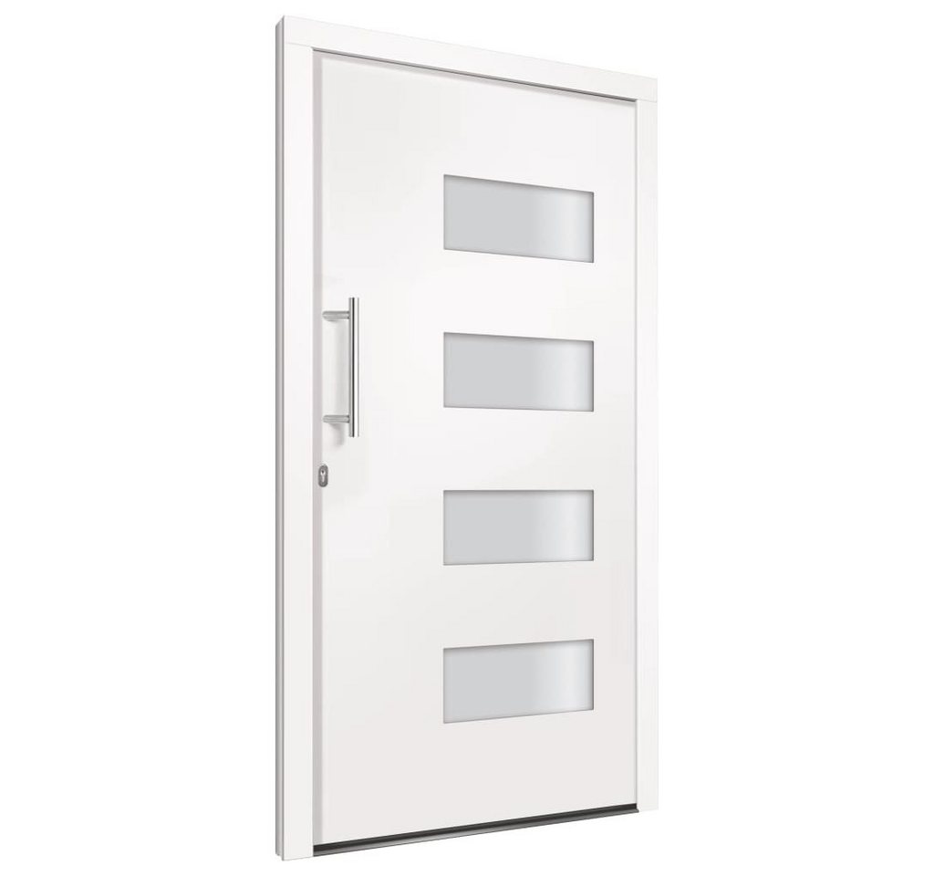 Thumbnail - vidaXL Haustür Haustür Aluminium und PVC Weiß 110x210 cm (1-St)