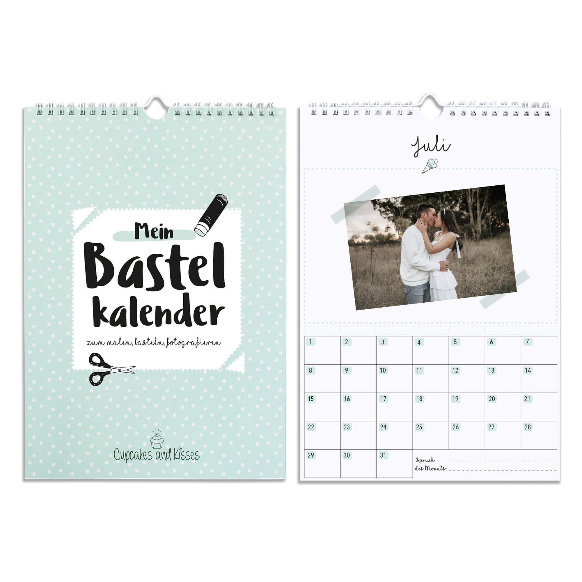 CUPCAKES & KISSES Kalender zum Selbstbasteln Kalender zum 