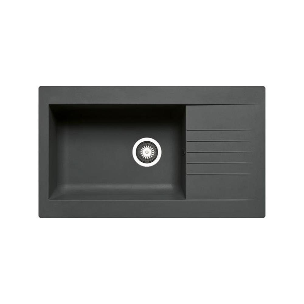 Primagran Granitspüle Riga 40x50 Cm – Einbauspüle Mit Ablaufgarnitur, Antibakteriell, 5 Farben