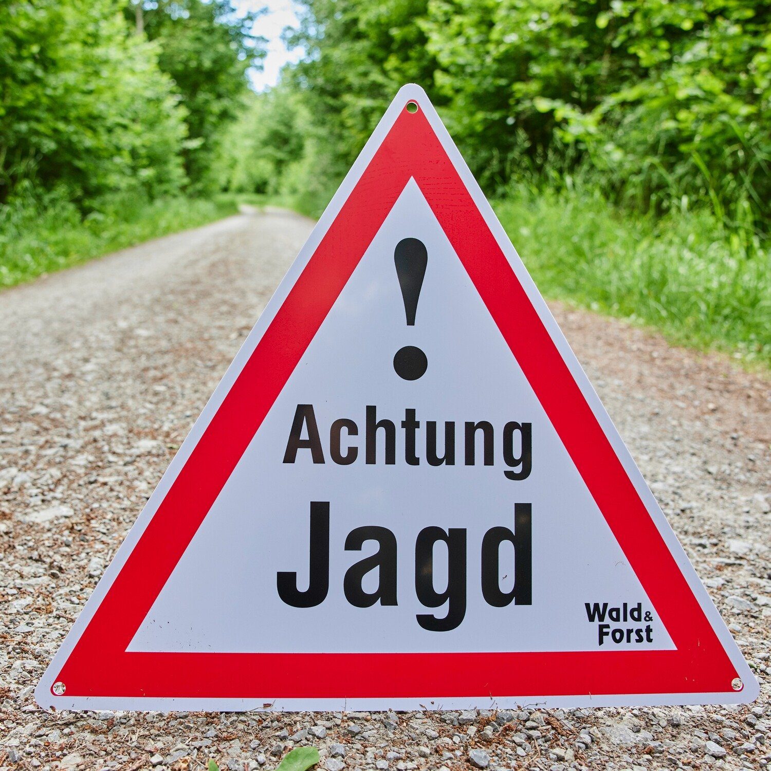 Wald & Forst Warnschild Warnschild Achtung Jagd – 3er-Pack
