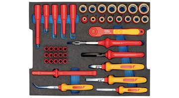 Gedore Werkzeugkoffer »Werkzeugsortiment 53-teilig in L-BOXX® für Elektriker«