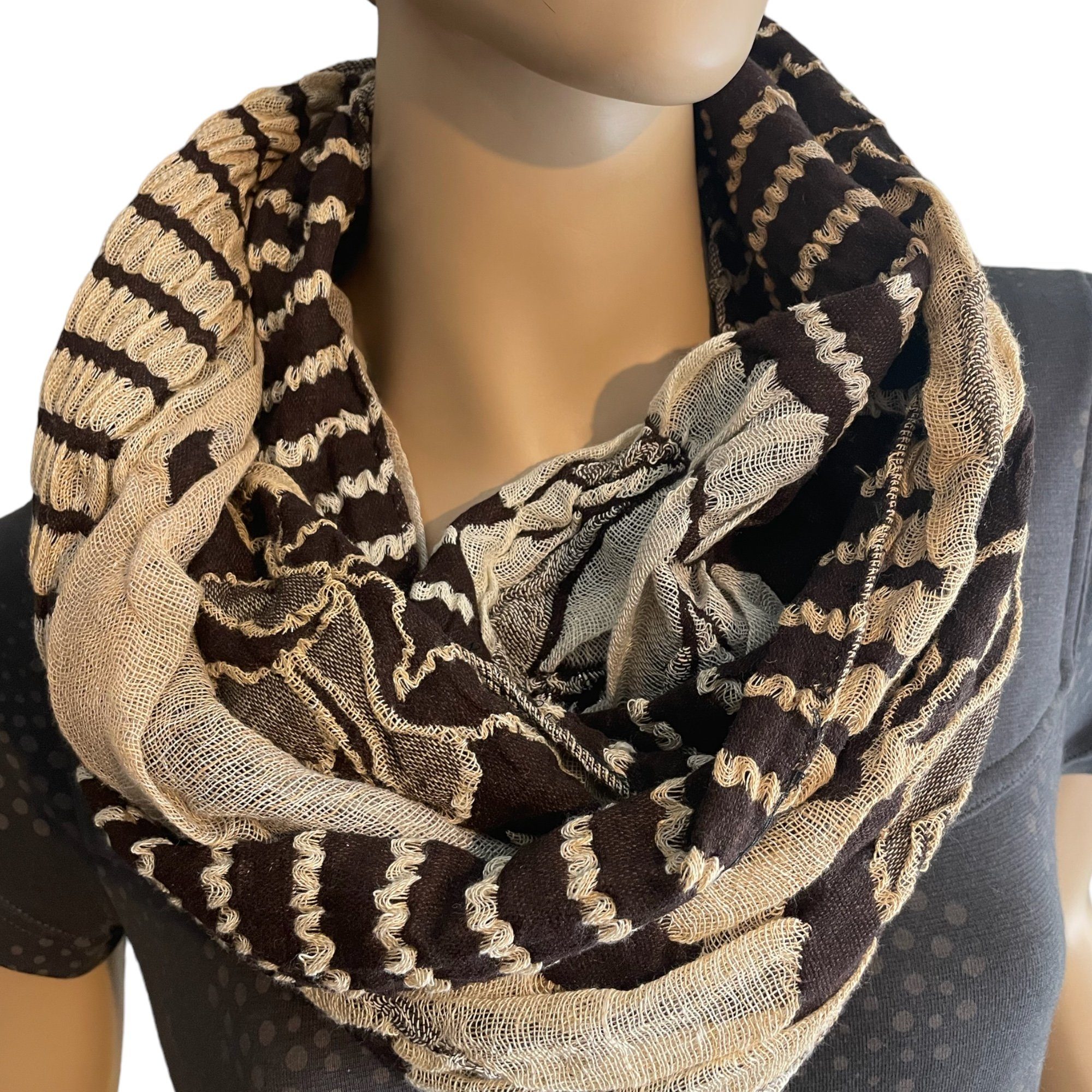 Taschen4life Modeschal Damen Schal Loop S76, 3D Effekt, Blumenmuster, Loops günstig online kaufen