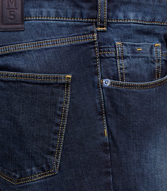 MEYER Slim-fit-Jeans Cross Hedge Stretch Denim Modell M5 SLIM mit Rundbundverarbeitung
