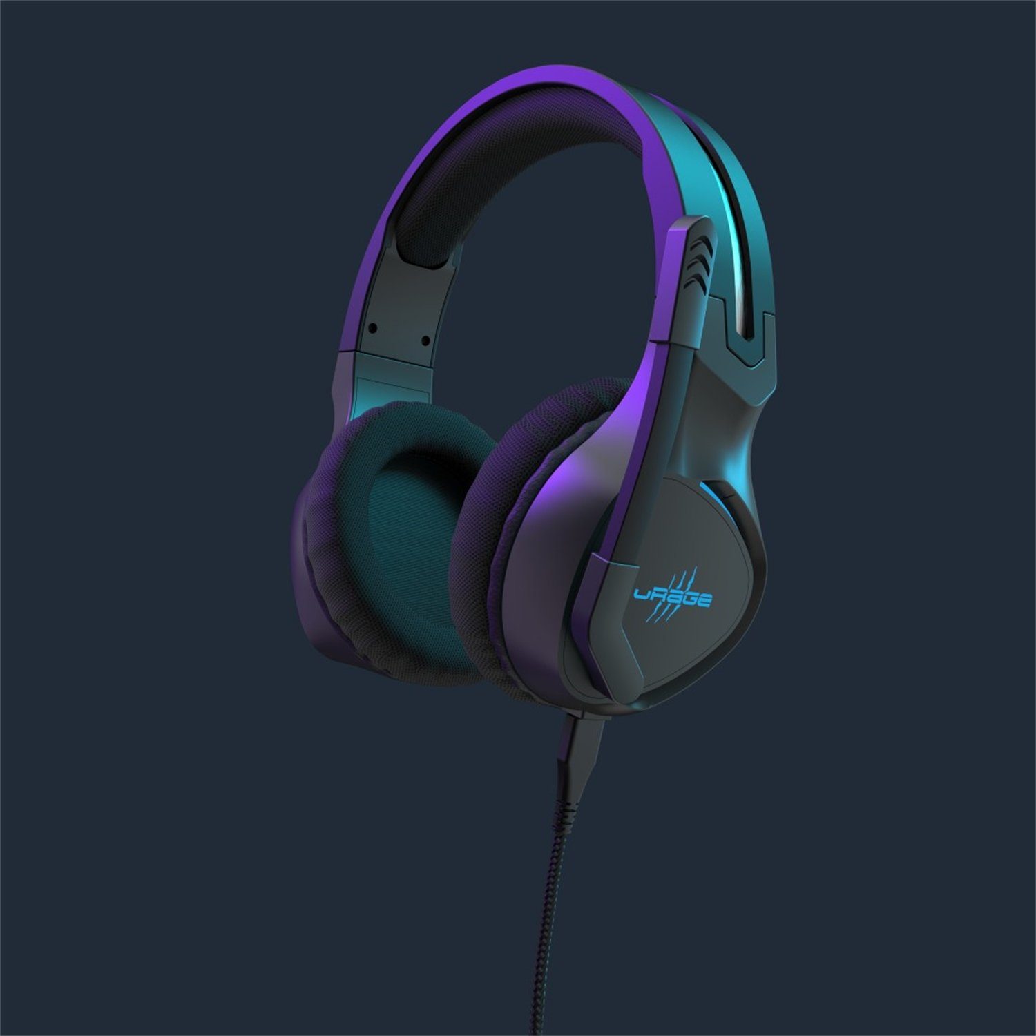 uRage SoundZ 400 V2, Schwarz Gaming-Headset (Lautstärkeregler)