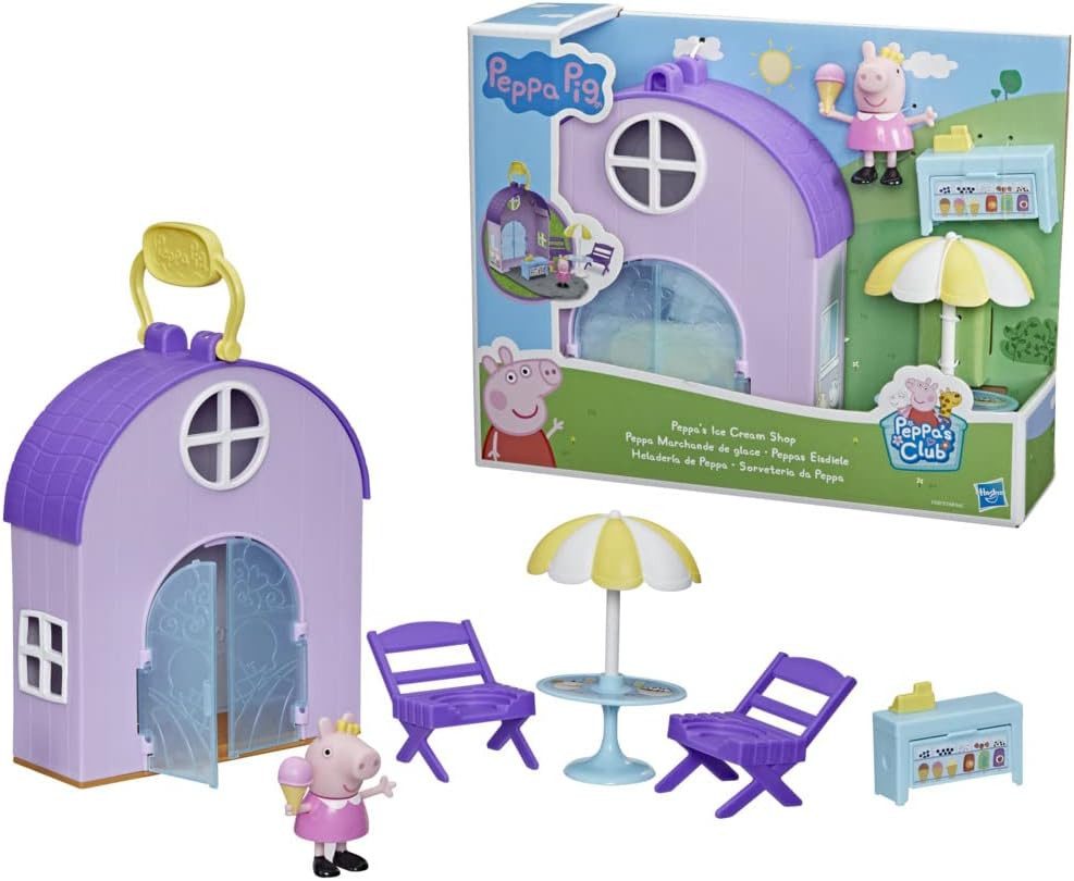 Hasbro Spiel Hasbro Peppa Wutz Eisdiele - Interaktives Spielset für Kinder