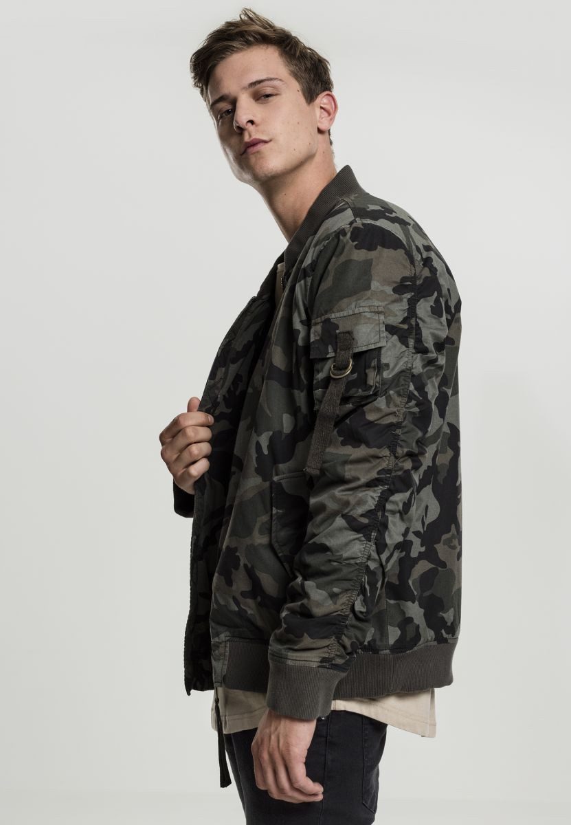 URBAN CLASSICS Outdoorjacke Vintage Camo Cotton Bomber Jacket
