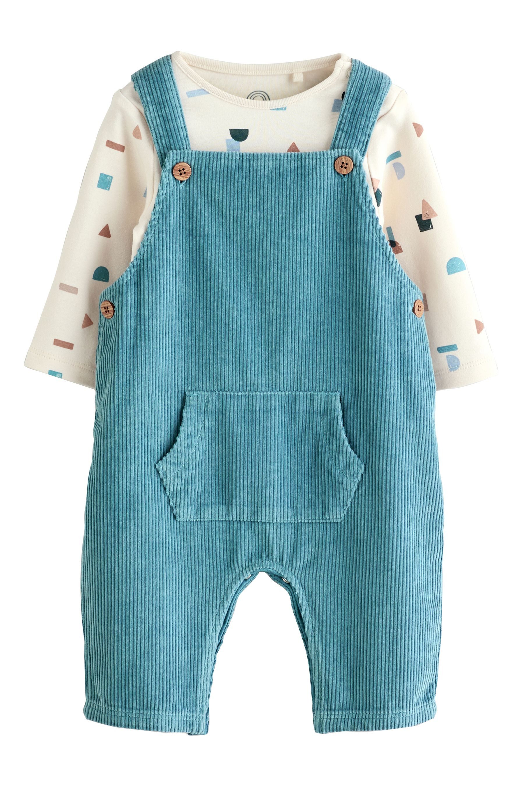 Next Body & Hose Baby Latzhose aus Cord und Bodysuit im Set (2-tlg)