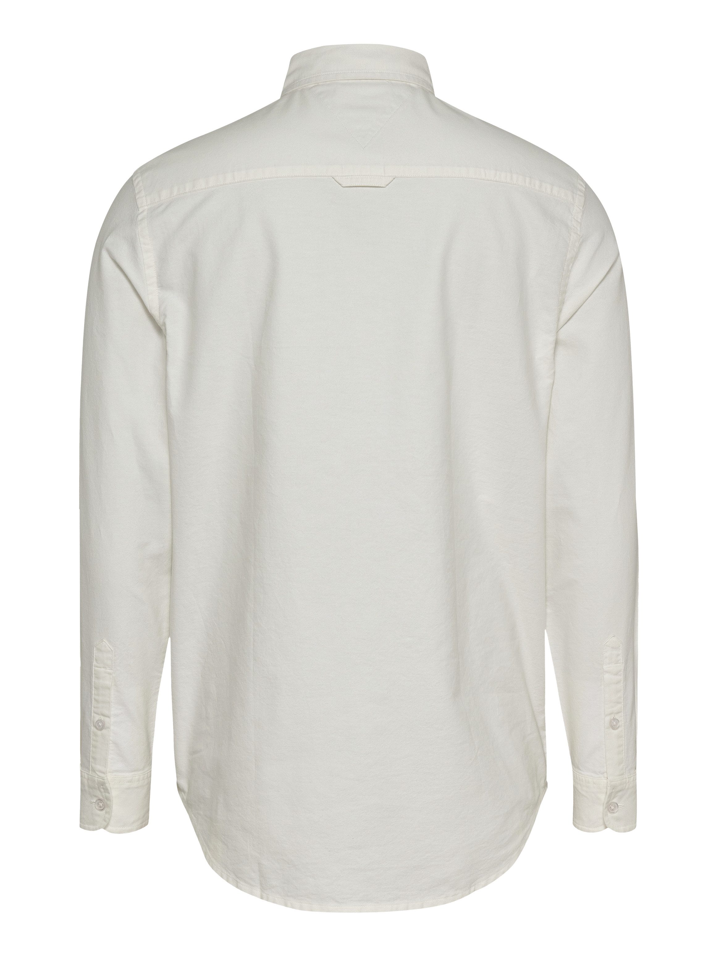 Tommy Jeans Langarmhemd TJM REG OXFORD SHIRT EXT mit Logostickerei