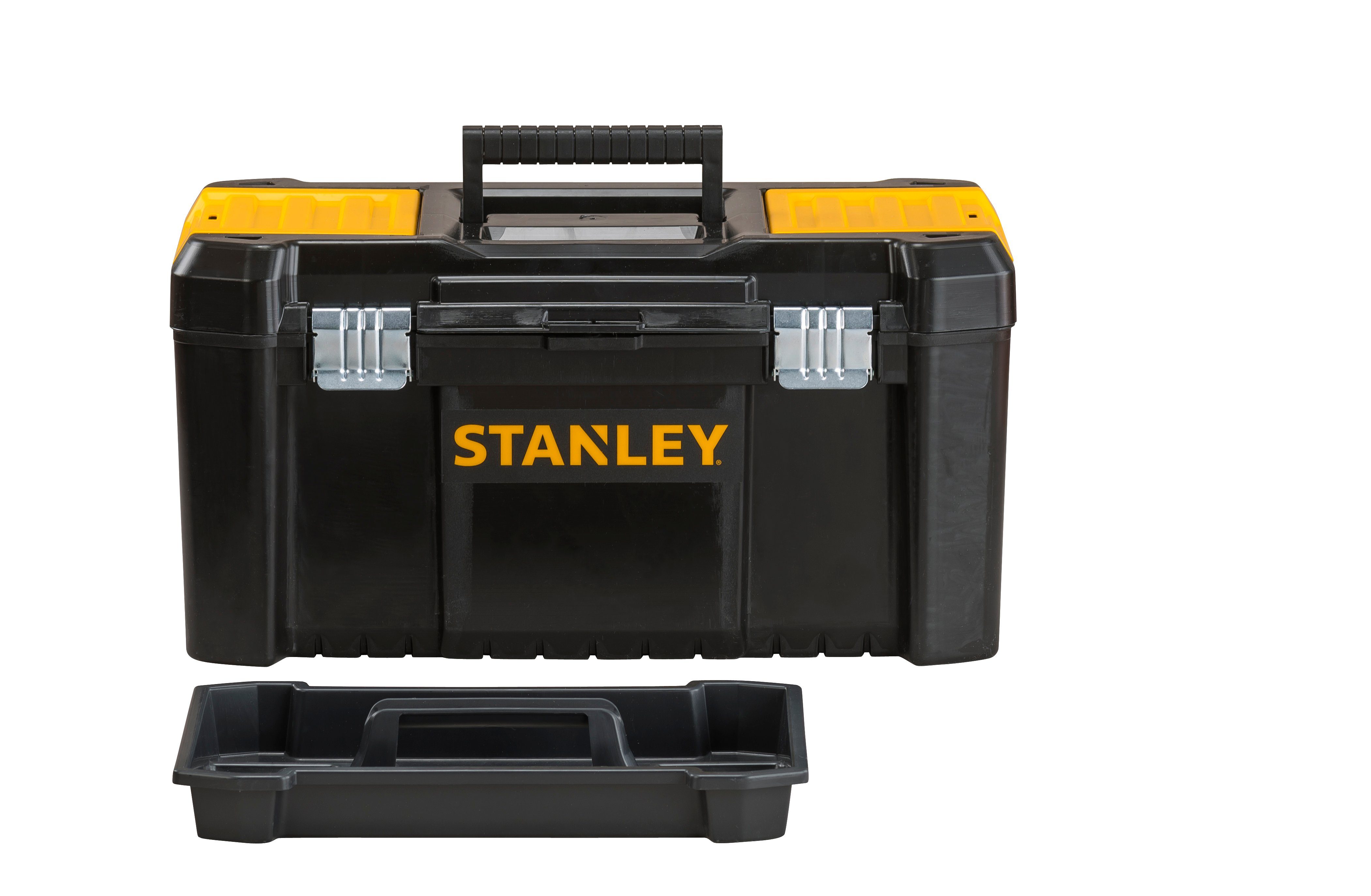 STANLEY Werkzeugbox STST1-75521 mit Organizer für Kleinteile und Zubehör im Deckel, universell, vielseitig einsetzbar