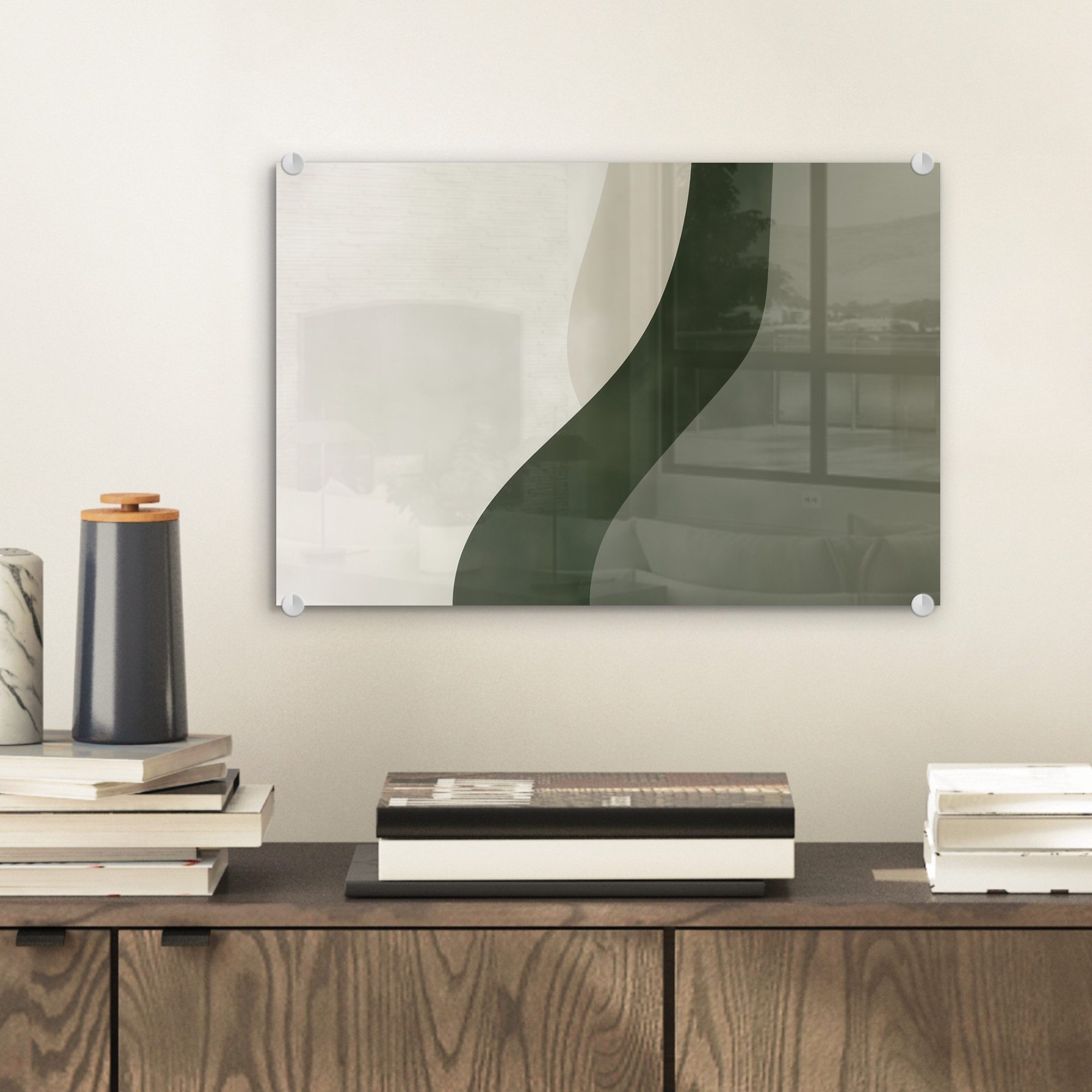 MuchoWow Acrylglasbild Japandi - Grün - günstig online kaufen