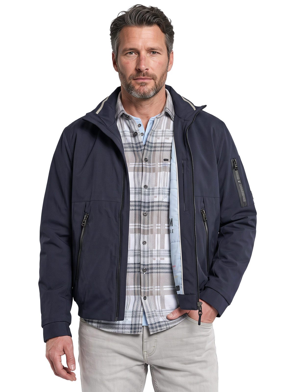 Engbers Kurzjacke Herren Leichte Funktionsjacke, Saphirblau