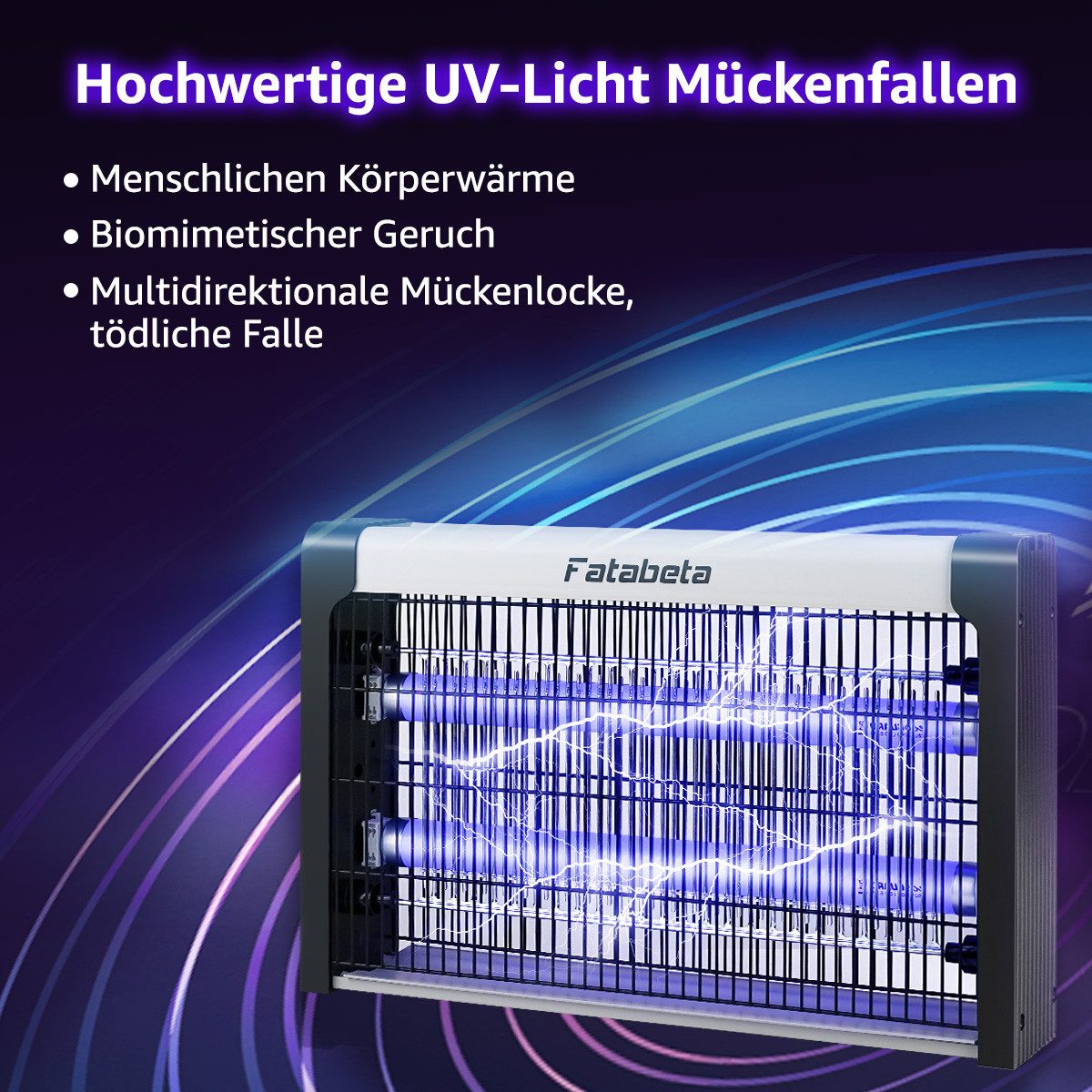 FATABETA Insektenvernichter, Insektenvernichter Elektrisch für Familien mit Kindern und Schwangeren