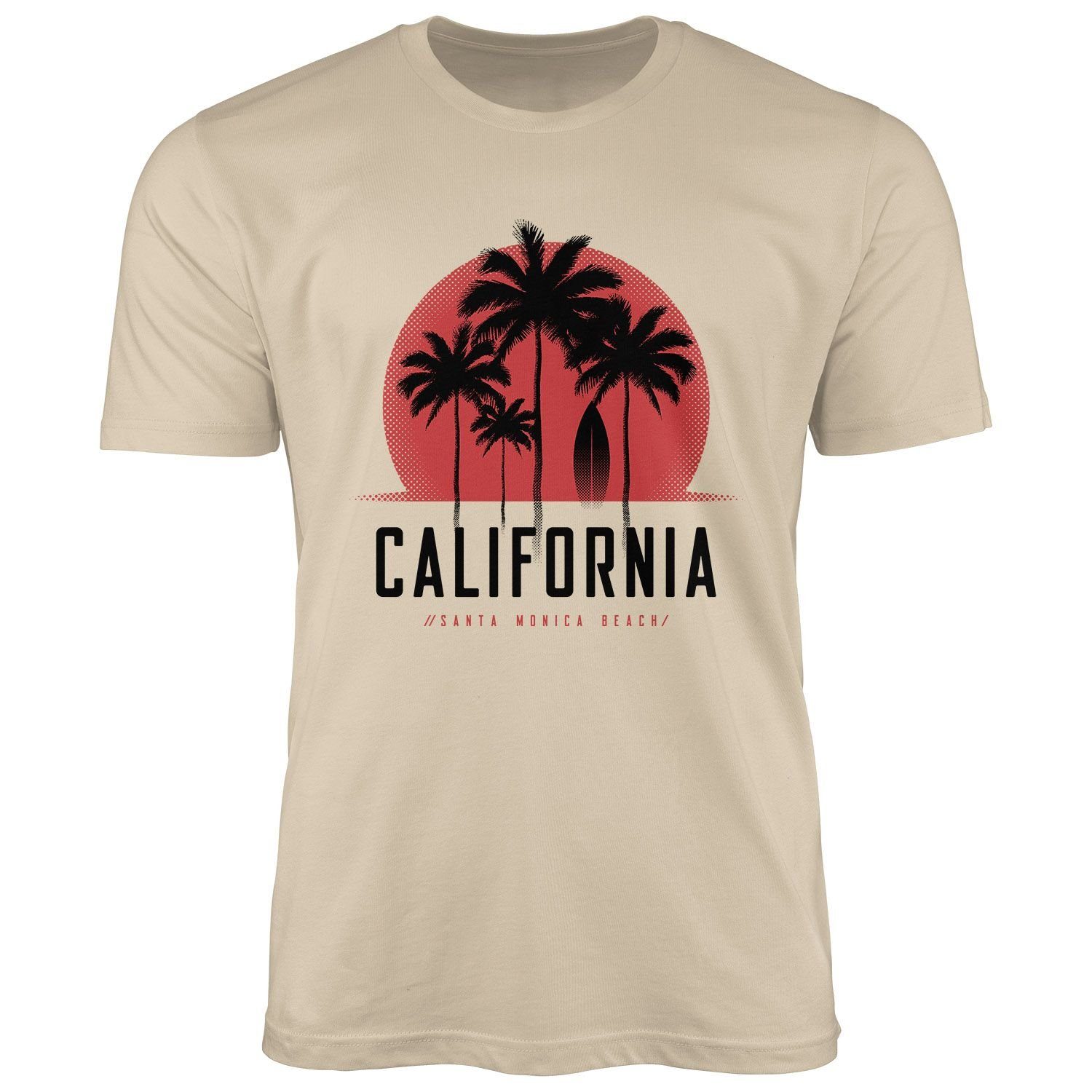 Neverless Print-Shirt Herren T-Shirt California Palmen günstig online kaufen