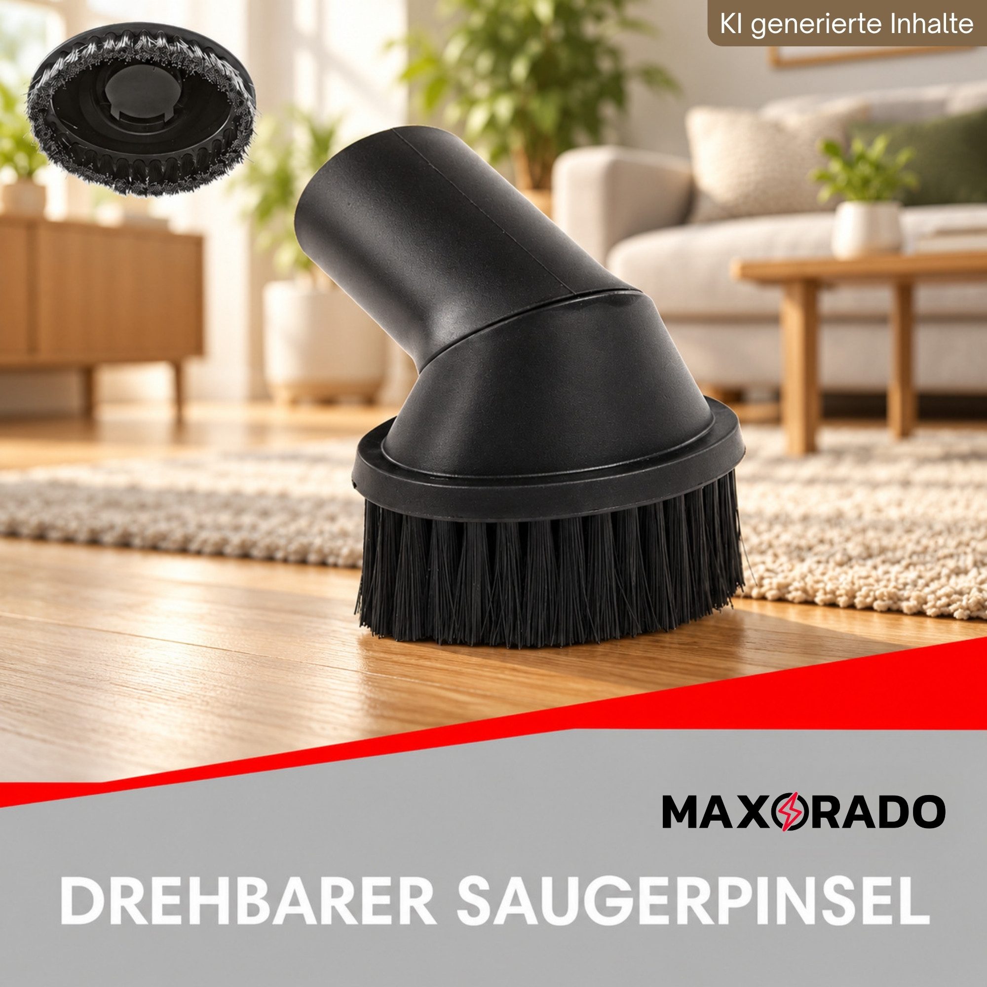 Maxorado Staubsaugerdüsen-Set 35mm Staubsaugerrohr Kombidüse für Staubsauger EIO ECO Öko-Lux Topo – Bild 3 von 5