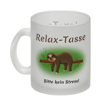 speecheese Tasse Relax Tasse Bitte kein Stress! Glas Besonders geeignet für Genießer