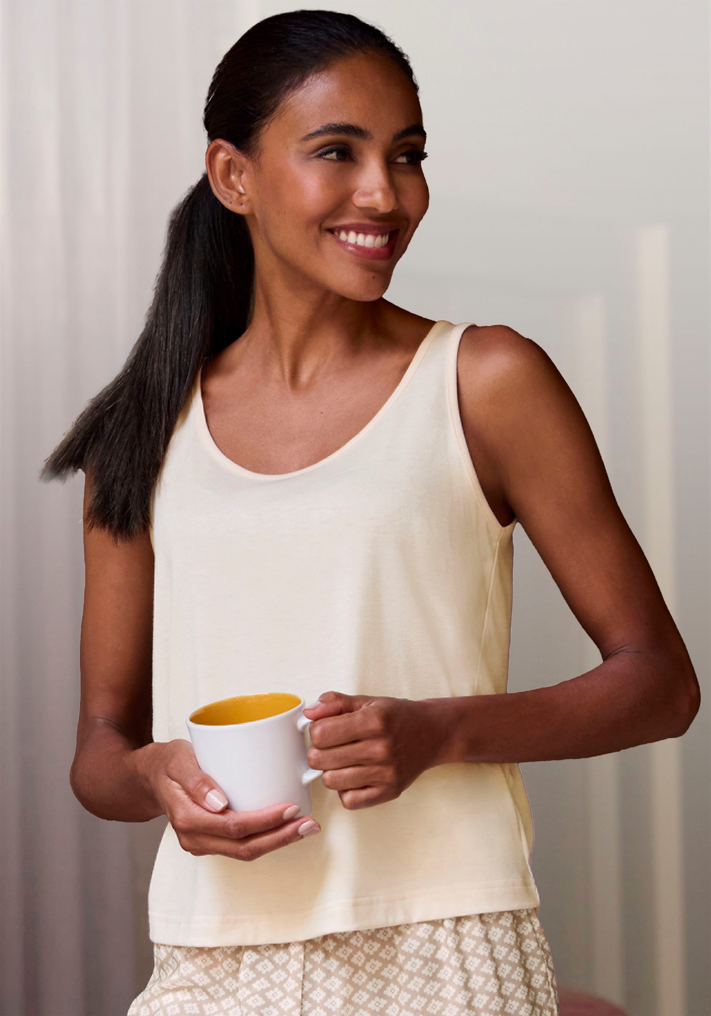 LASCANA Tanktop 1-teilig, aus weicher Viskosemischung günstig online kaufen