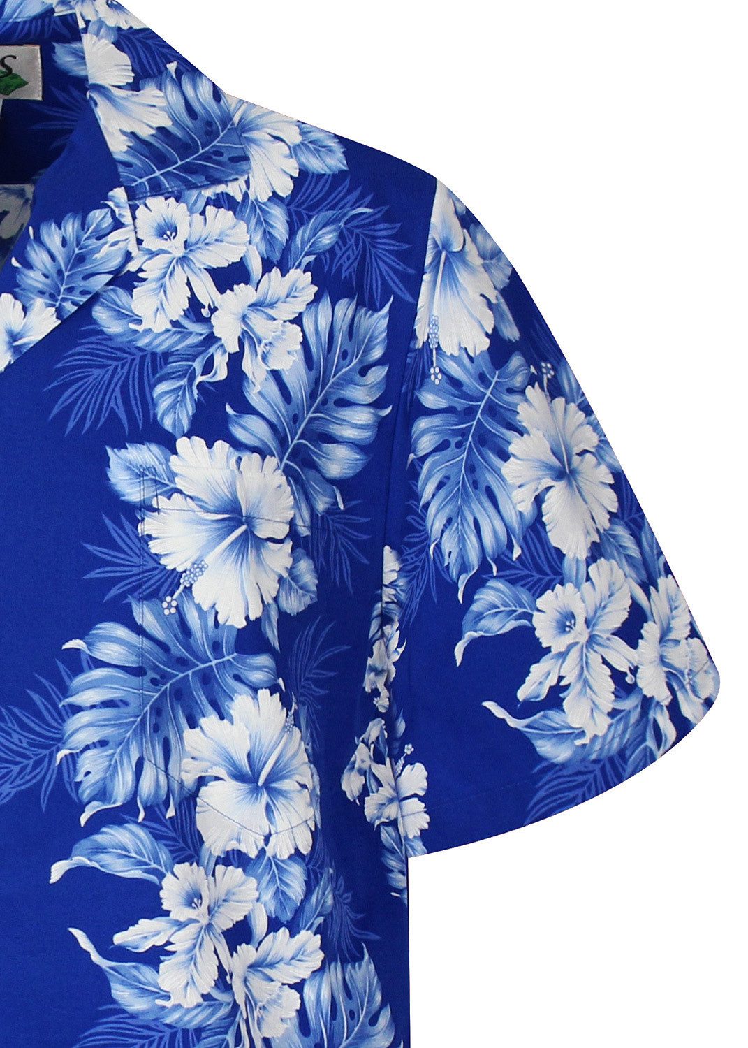 KY's Hawaiihemd "Batik" Herren Kurzarm Baumwolle Kokosknöpfe Original Hawaii