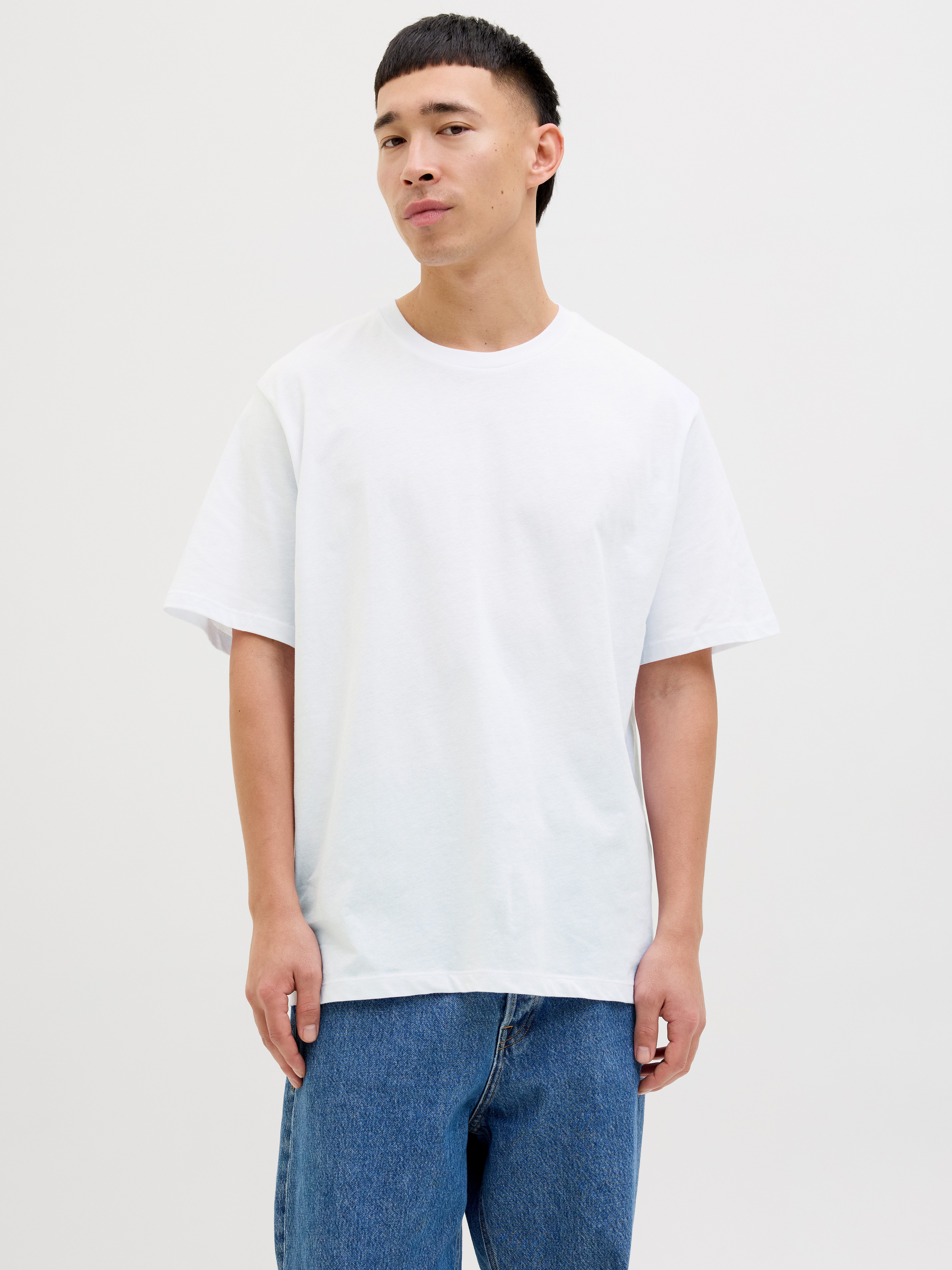 Jack & Jones Kurzarmshirt JJHUGO LOOSE TEE SS CREW NECK 5PK MP (Packung, 5-tlg) Baumwolle, loose fit