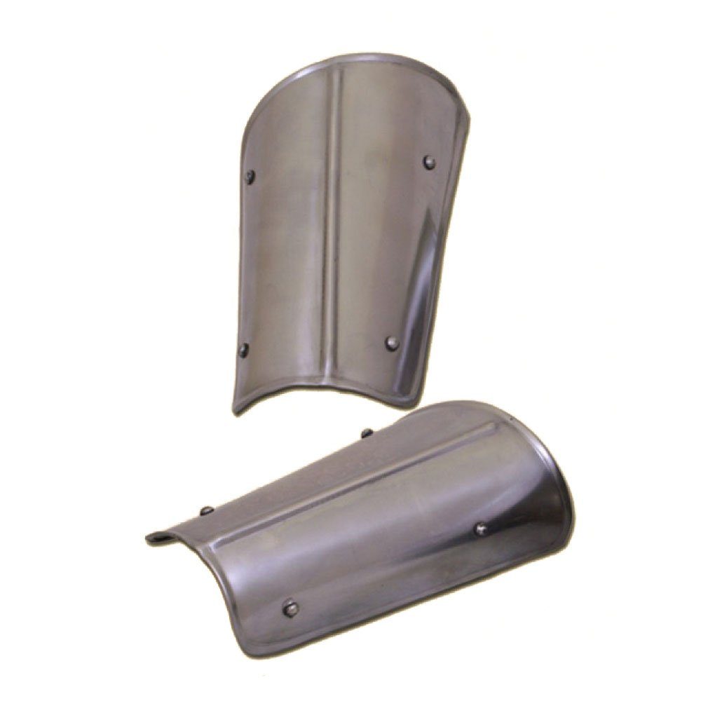Ritter-Kostüm 1 Paar Unterarmschienen aus Stahl, 1,2 mm