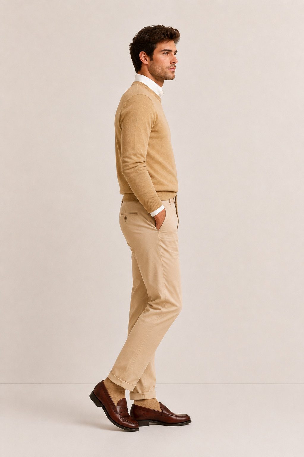 S&S Chinohose Herren Chino Hose (Packung, 1-tlg., Jogginghose Herren) Herren Regular Slim Chino Hose