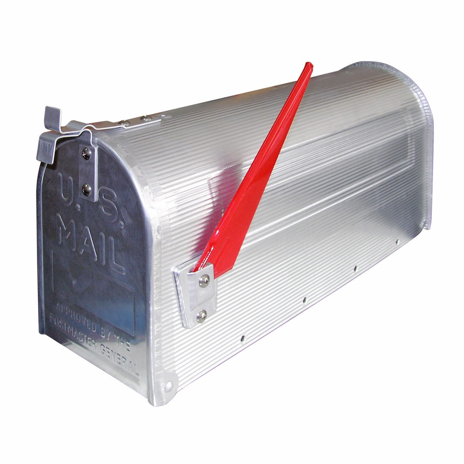 Amerikanischer Briefkasten American Mailbox aus Alu, Silber