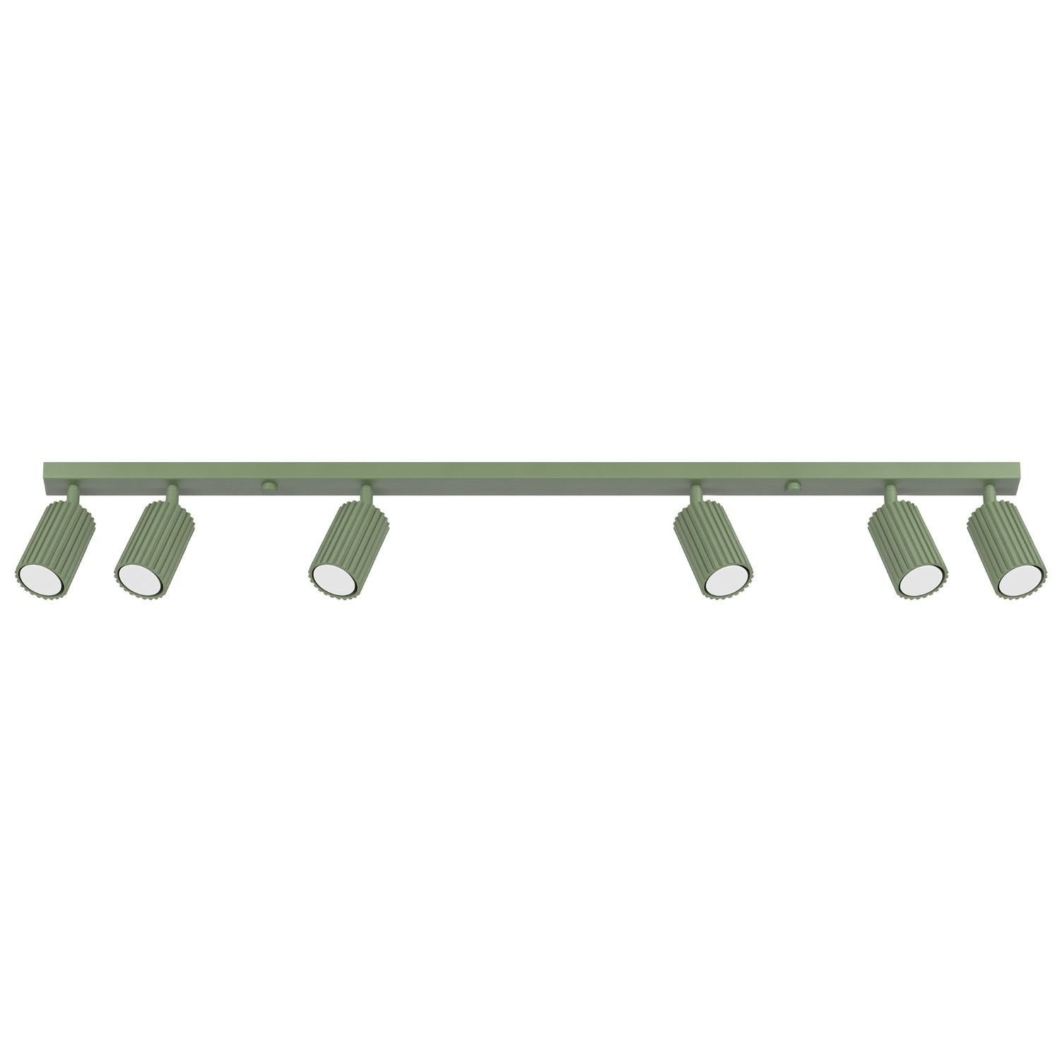 Licht-Erlebnisse Deckenstrahler BERTA, ohne Leuchtmittel, Aluminium GU10 verstellbar Salbei länglich Modern