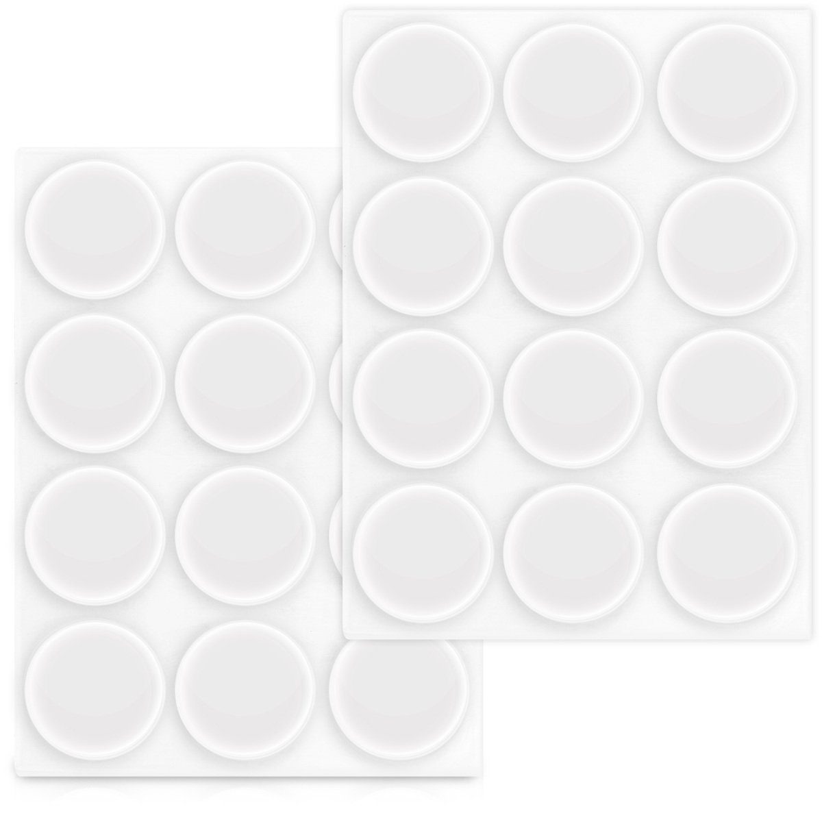 Möbelfuß Elastikpuffer transparent 24x - Türstopper Schutzpuffer