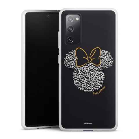 DeinDesign Handyhülle Minnie Mouse Disney Muster Minnie Black and White, Samsung Galaxy S20 FE Silikon Hülle Bumper Case Handy Schutzhülle