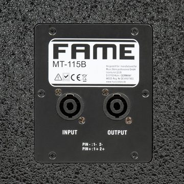 Fame Audio Subwoofer (MT-115B 15" Subwoofer, 500W/8Ohm - Passive Bassbox)