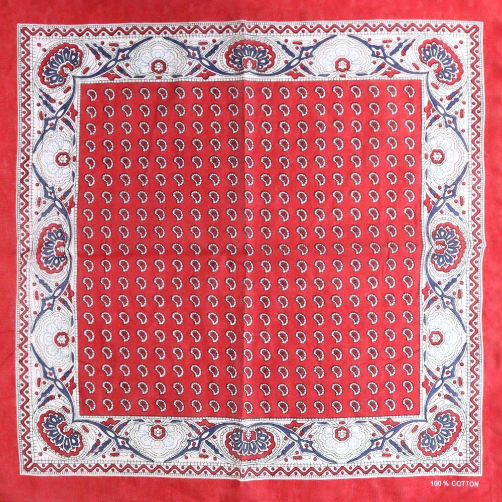 Goodman Design Bandana Bandana Kopftuch Halstuch Design: Ornamente Farbe: rot, Baumwolle