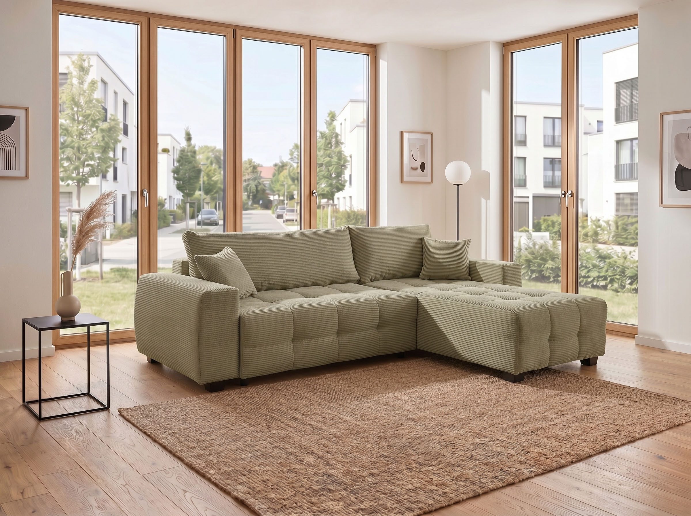 OTTO home Ecksofa Bella Couch L-Form, B: 234 cm - OTTO. Verlässliche Qualität., optional Schlaffunktion & Bettkasten, mit Zierkissen