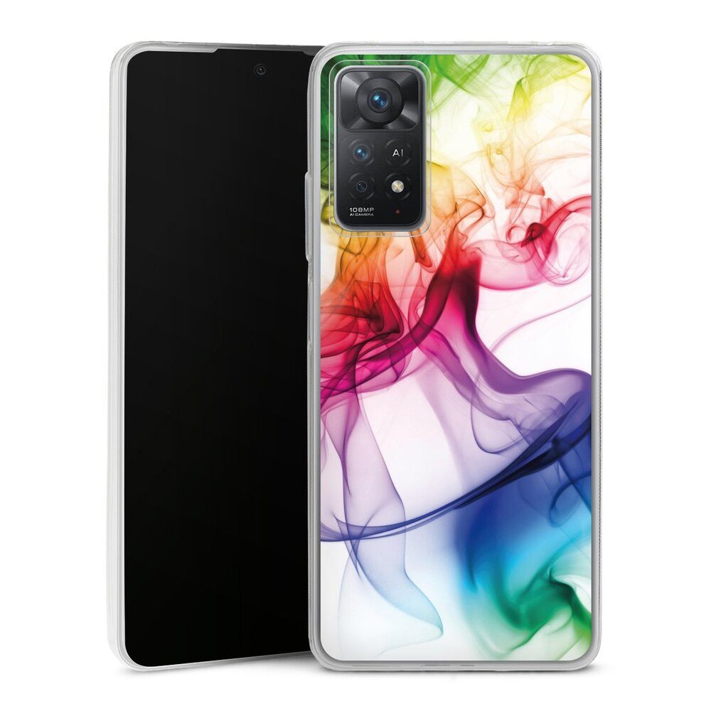 DeinDesign Handyhülle Farbe Wasser Regenbogen Strange waft, Xiaomi Redmi Note 11 Pro 5G Slim Case Silikon Hülle Ultra Dünn
